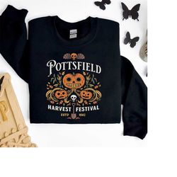 Pottsfield Harvest Festival Shirt Gift For Autumn, Pottsfields Sweatshirt, Skeleton Festival, Autumn Harvest Tshirt, Hal