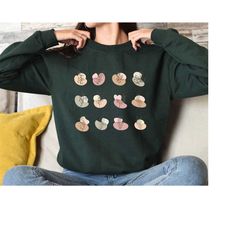 Aesthetic Plant Sweatshirt, Women Boho Shirt, Abstract Line Wild Flower Sweatshirt, Botanical Sweater, Minimalist Leaf S