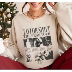 Vintage Taylor Swift The Eras Tour Shirt, Taylor Swiftie Shirt, Eras Vintage Style Tshirt, TOUR DATES on Back, Tour shir
