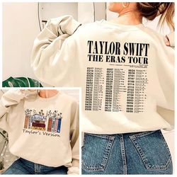 The Eras Tour Sweatshirt, Eras Tour Merch Tee, Love Story, Concert Shirt, Taylor Swiftie Shirt, Taylor Swifts Version, T