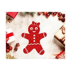 Gingerbread Man Svg, Christmas Gingerbread Girl Svg, Baking svg, Christmas SVG,  Plain Gingerbread Svg, Christmas Cookies Svg, cricut, svg