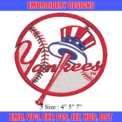 New York Yankees Embroidery Design, Brand Embroidery, Embroidery File, Logo shirt, Sport Embroidery,Digital download