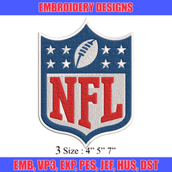 Nfl logo design Embroidery Design, Brand Embroidery, Embroidery File, Logo shirt, Sport Embroidery, Digital download
