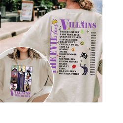 Two-side Villain Era Shirt, Bad Witches Shirt, Villians Evil Tour Shirt, Witchy Concert Shirt, Vintage Era Sweatshirt, E