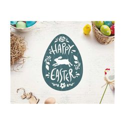 Happy Easter SVG Easter svg Easter svg file Easter egg svg Easter bunny svg Happy Easter svg file Happy Easter Svg Bunny svg Easter cut file