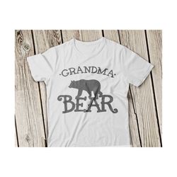 Grandma Bear SVG, Grandma bear Svg File, Grandma SVG, Family Bears Svg, Grandmather Svg, Family bear SVG file, Cricut, Silhouette, Cut Files