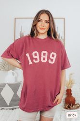 1989 Taylor Swift Comfort Colors Shirt, Taylor Swift Merch, Taylor Swiftie Gift, Eras Tour, Gift for Taylor Swift Fan, E