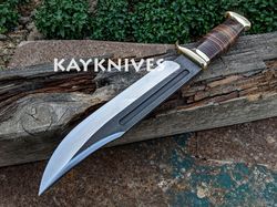 Handmade High Carbon steel 6150 Crocodile Dundee's movie outdoor Tactical Camping & Hunting Bowie Knife