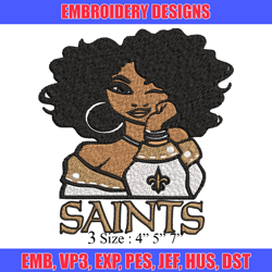 saints football embroidery design, football embroidery, brand embroidery, embroidery file,logo shirt,digital download