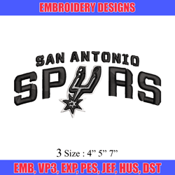 San Antonio Spurs Embroidery Design, Brand Embroidery, Embroidery File, Logo shirt, Sport Embroidery, Digital download