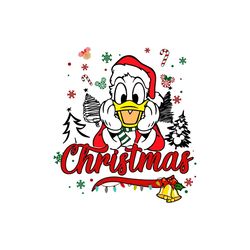 Disney Donald Duck Christmas Santa Vibes SVG Digital File