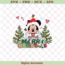 Cute Disney Mickey Christmas Tree PNG Sublimation Download
