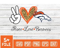 Denver Broncos Svg , Peace Love  NfL Svg, Team Nfl Svg 11