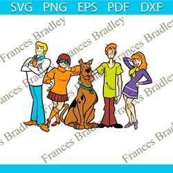 Vintage Scooby Doo Characters SVG Graphic Design File