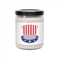 July 4th candle, 9oz, Scented Soy Candle, Independence day candle, Flag candle, American flag candle, Funny candle