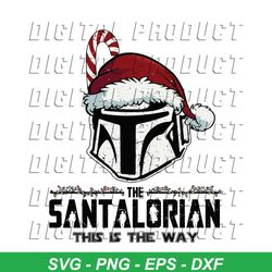 Vintage The Santalorian Hunter Christmas SVG Download