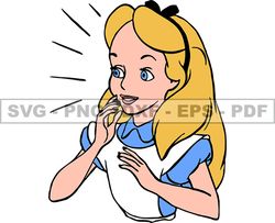 Alice in Wonderland Svg, Alice Svg, Cartoon Customs SVG, EPS, PNG, DXF 78