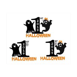 1 St Halloween SVG / Ghost  Halloween SVG / Ghost Svg /Halloween SVG / Cricut Files / Silhouette Files