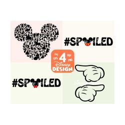 Hashtag Spoiled Svg Bundle, hashtag Broke svg, Hand svg, Spoiled Couple, birthdat svg, Mama Ears svg, png INSTANT DOWNLOAD cut file