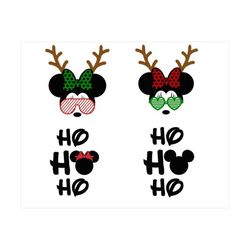 Christmas Deer SVG / Xmas Ho Ho Ho Svg / Christmas Party Silhouette/ Winter Cut files for Cricut Dxf Png Eps