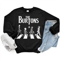 The Burtons Abbey Road Beetlejuice Meme Unisex Heavy Blend Crewneck Sweatshirt