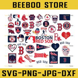 41 Files Boston Red Sox svg bundle, boston clipart ,red sox vector,boston cricut, red sox svg ,Cut file , MLB svg
