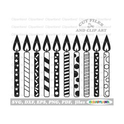 instant download. commercial license is included! birthday candles bundle cut files and clip art. bc_1.
