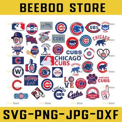 43 Files Chicago Cubs svg, Baseball Clipart, Cricut, Chicago svg, Cubs svg, Cutting Files, MLB svg, Instant Download