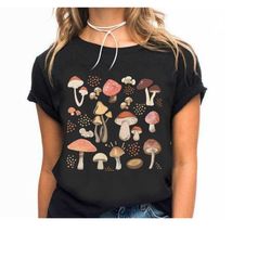 Mushroom Shirt, Cottagecore Shirt, Botanical Tee, Nature Lover Tee, Fungus Shirt, Magic Shirt, Unisex T-Shirt