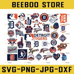 38 Files Detroit Tigers Svg, Baseball Clipart, Cricut Detroit svg, Tigers svg, Cutting Files, MLB  svg, Instant Download