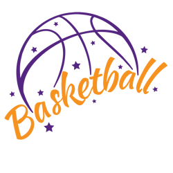 Basketball Logo Svg, Basketball Svg, Basketball Flames Svg Cut File, Basketball Vector Clipart, Instant Download