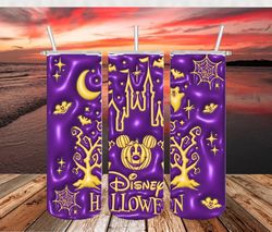 Disney Halloween 3D Tumbler PNG, Halloween Tumbler Wrap, Straight Design 20oz/ 30oz Skinny Tumbler PNG, Instant download