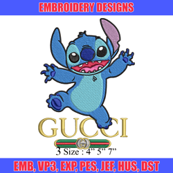 Stitch Gucii Embroidery design, Stitch Gucii Embroidery, cartoon design, Embroidery File, Instant download.