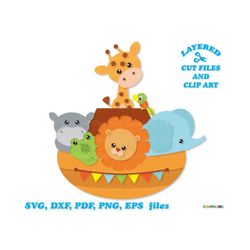 INSTANT Download. Cute Ark svg cut files and clip art. Personal and commercial use. A_2.