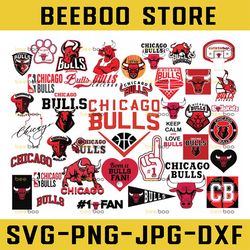 37 Files Chicago Bulls svg, Chicago svg,  Bulls svg, NBA svg, NBA svg, Basketball Clipart, Svg , Svg For Silhouette