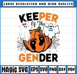 Keeper Of The Gender Reveal Baby Fall Svg, Halloween Thanksgiving Pmpkin Svg, Happy Halloween Png, Digital Download