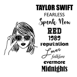 Bundle Taylor Swift Albums SVG | Taylor's Version, Png