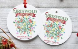 Griswold Illumination Ornament, Clark Griswold Ornament, Christmas Movie Ornament