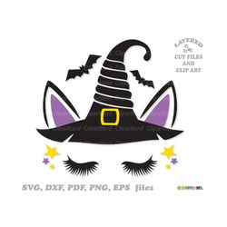 INSTANT Download. Halloween unicorn. Svg, DXF cut files.  Personal and commercial use. U_3.