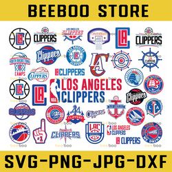 34 Files NBA Los Angeles Clippers, Los Angeles svg,Clippers svg, basketball bundle svg,NBA svg, NBA svg, Basketball