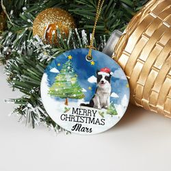 christmas pet photo ornament, christmas dog ornament