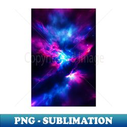 The Cosmic Canvas - Blue and Purple Nebula - Premium Sublimation Digital Download - Instantly Transform Your Sublimation Projects