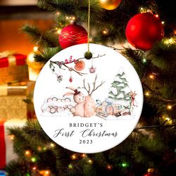 personalized baby 1st christmas ornament, baby first christmas decoration