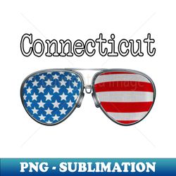 AMERICA PILOT GLASSES CONNECTICUT - Exclusive Sublimation Digital File - Enhance Your Apparel with Stunning Detail