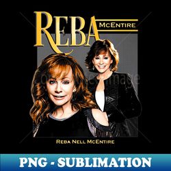 Reba black - PNG Transparent Digital Download File for Sublimation - Bold & Eye-catching
