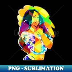 AALIYAH GREAT COLORFUL MOSAIC - PNG Transparent Digital Download File for Sublimation - Boost Your Success with this Inspirational PNG Download