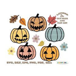 INSTANT Download. Pumpkin svg cut file and clip art. Commercial license is included ! P_27.