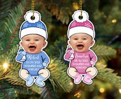 personalized babys first christmas, customized babies 1st christmas