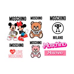 Moschino Logos Svg Bundle, Trending Svg, Moschino Svg, Moschino Logo Svg, Moschino Brand Svg, Moschino Fashion, Moschino