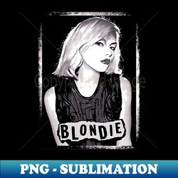 Vintage Blondie Band Fan Art Design - PNG Transparent Sublimation Design - Perfect for Personalization